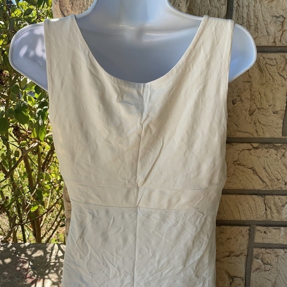 Talbots career work Top Blouse Casual Nice Off Withe Cream small Stretch - Picture 8 of 8